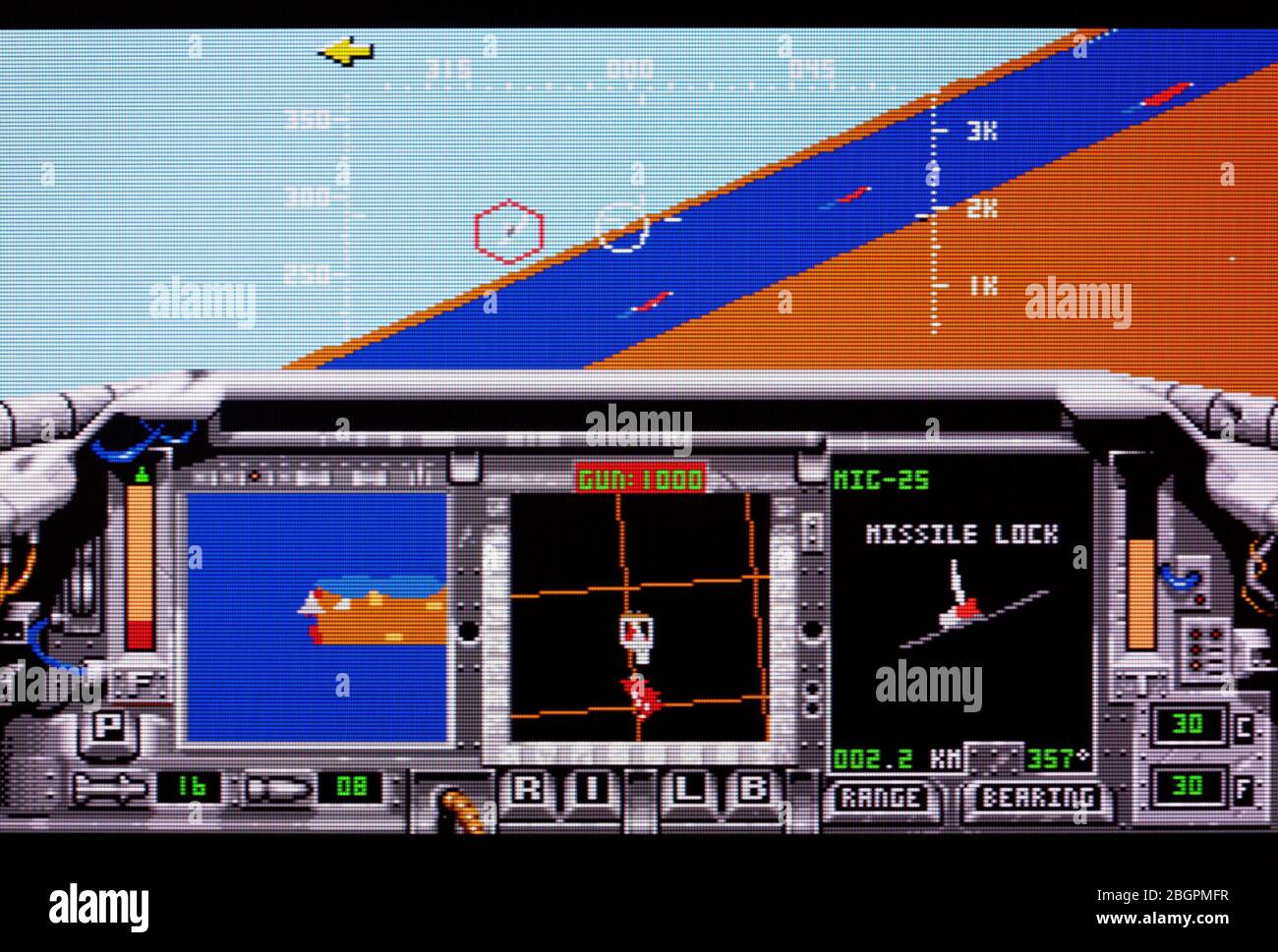 F-15 Strike Eagle - Sega Genesis Mega Drive - Editorial use only Stock Photo
