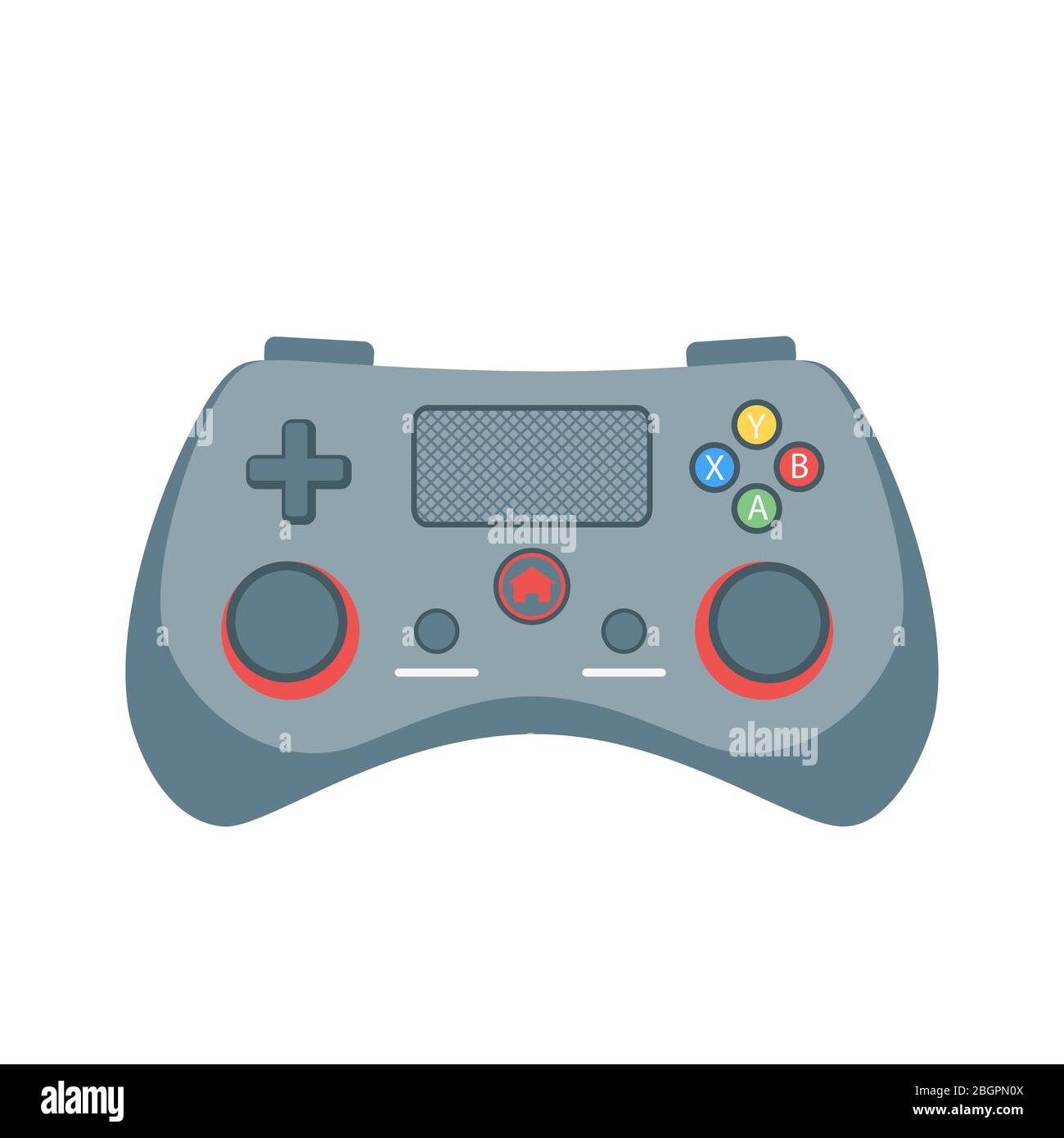 Gamepad for video games isolated on white background. Vector ...
