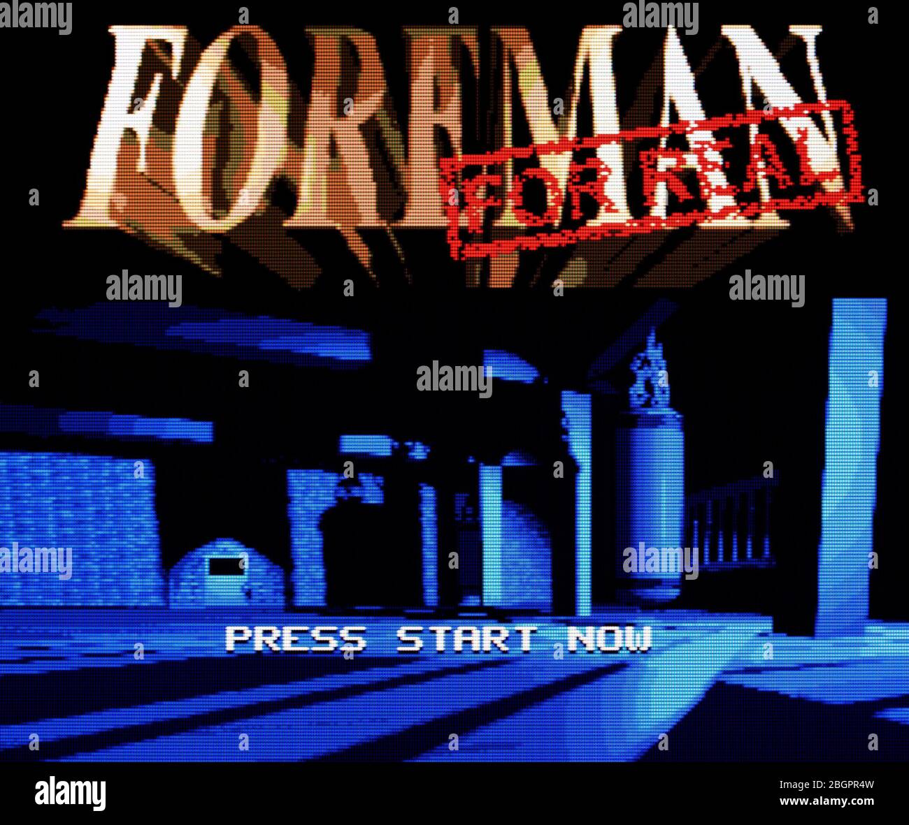 Foreman For Real Boxing - Sega Genesis Mega Drive - Editorial use only Stock Photo
