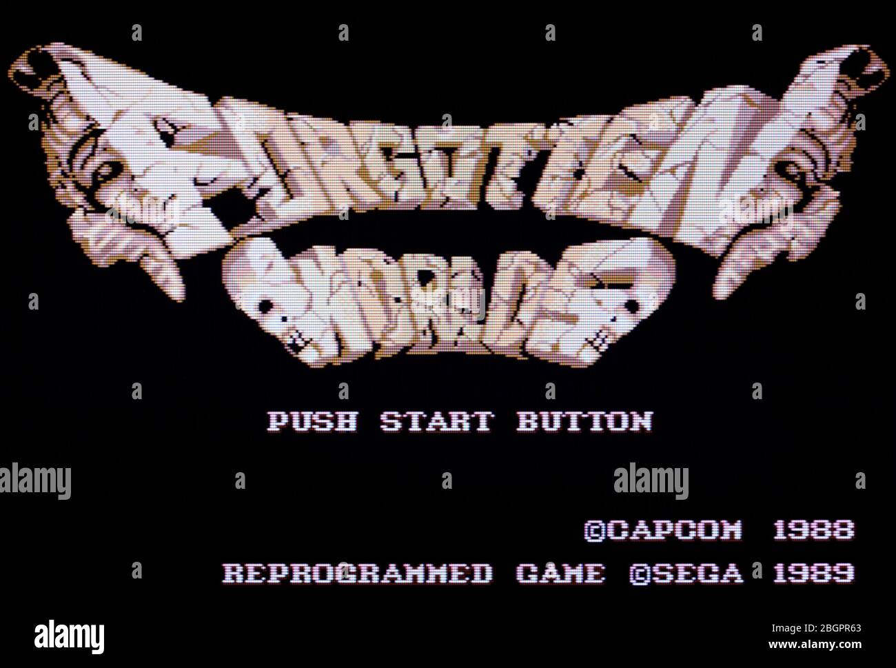 Forgotten Worlds - Sega Genesis Mega Drive - Editorial use only Stock Photo