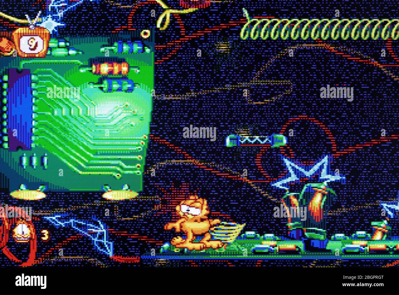 Garfield Caught in the Act - Sega Genesis Mega Drive