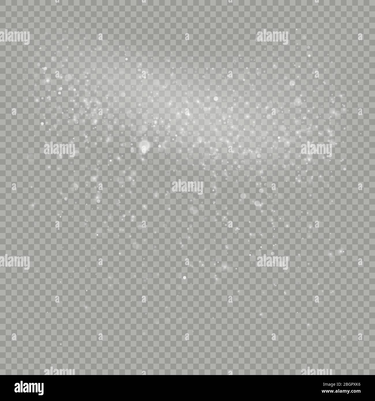 Christmas snow falling overlay effect. EPS 10 vector Stock Vector