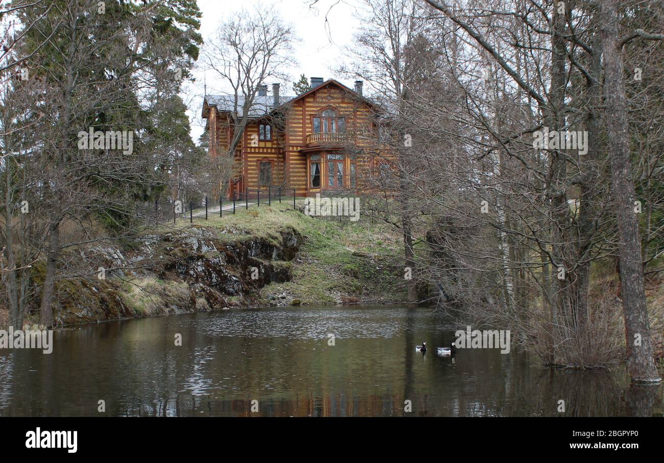 Aino Ackté villa designed by Theodor Decker, Helsinki, Finland. Stock Photo