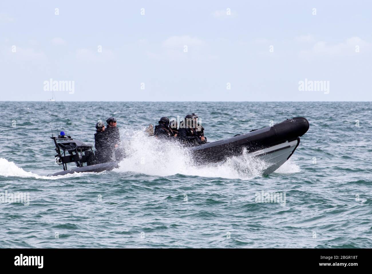 Rigid inflatable speedboat hi-res stock photography and images - Alamy