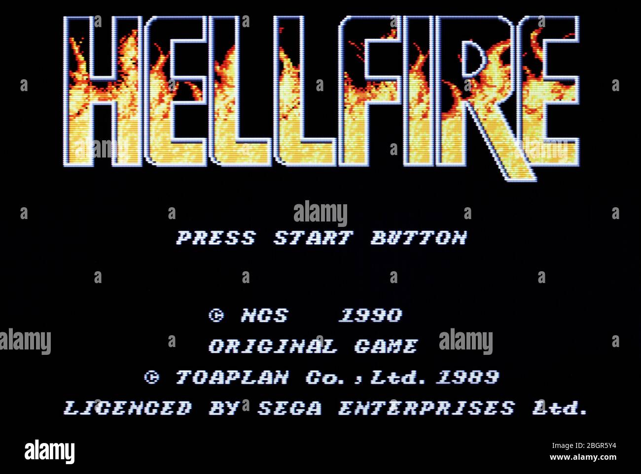 Hellfire - Sega Genesis Mega Drive - Editorial use only Stock Photo