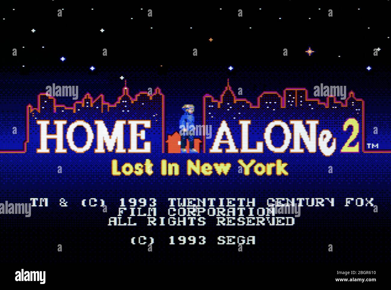Home Alone 2 Lost in New York - Sega Genesis Mega Drive - Editorial use only Stock Photo
