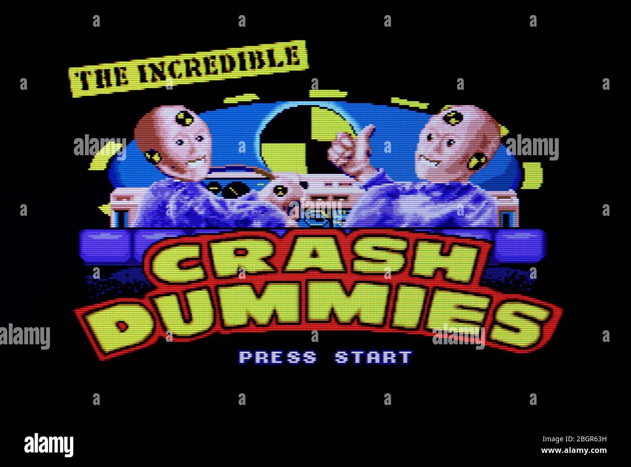 The Incredible Crash Dummies Sega Genesis Mega Drive Editorial use