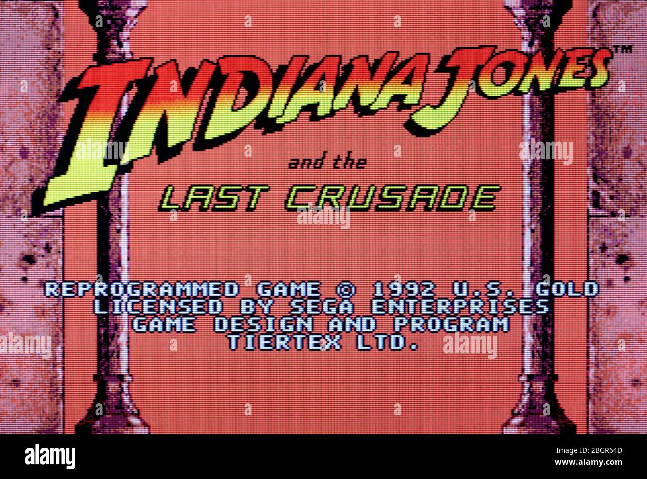 Jeu Sega Mega Drive / Genesis : Indiana Jones And The Last Crusade, Version Originale, Bon état