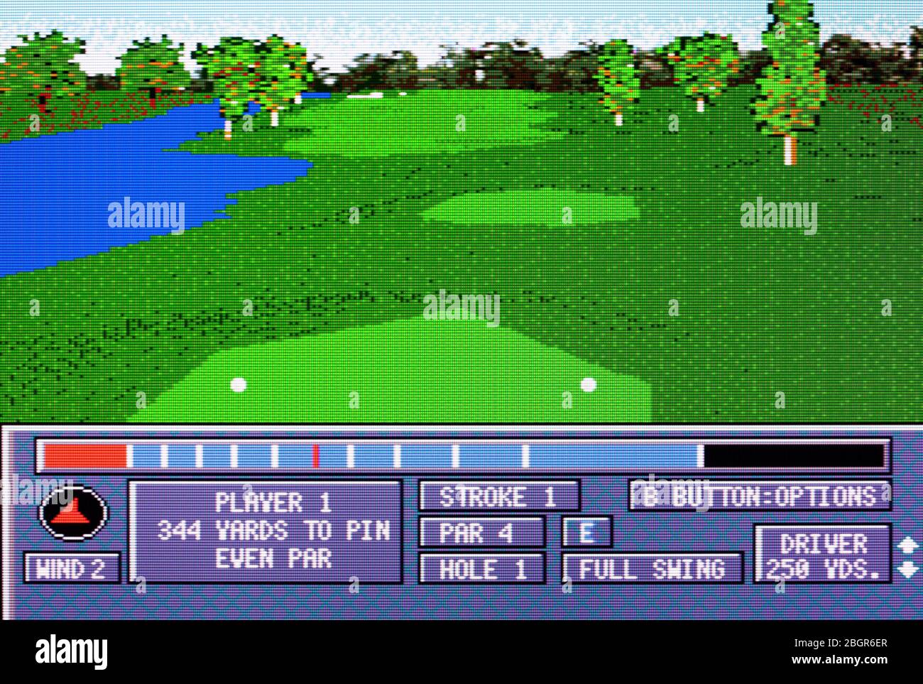 Jack Nicklaus' Power Challenge Golf - Sega Genesis Mega Drive - Editorial use only Stock Photo