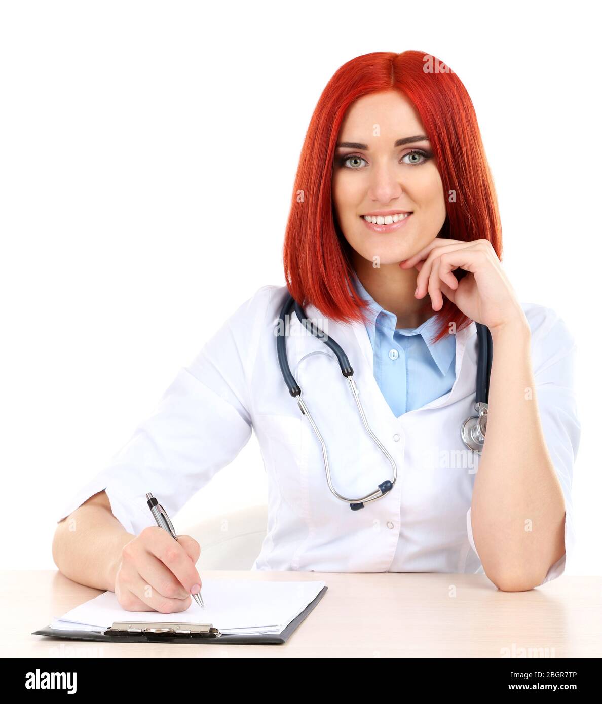 Doctor holding folder hi-res stock photography and images - Alamy