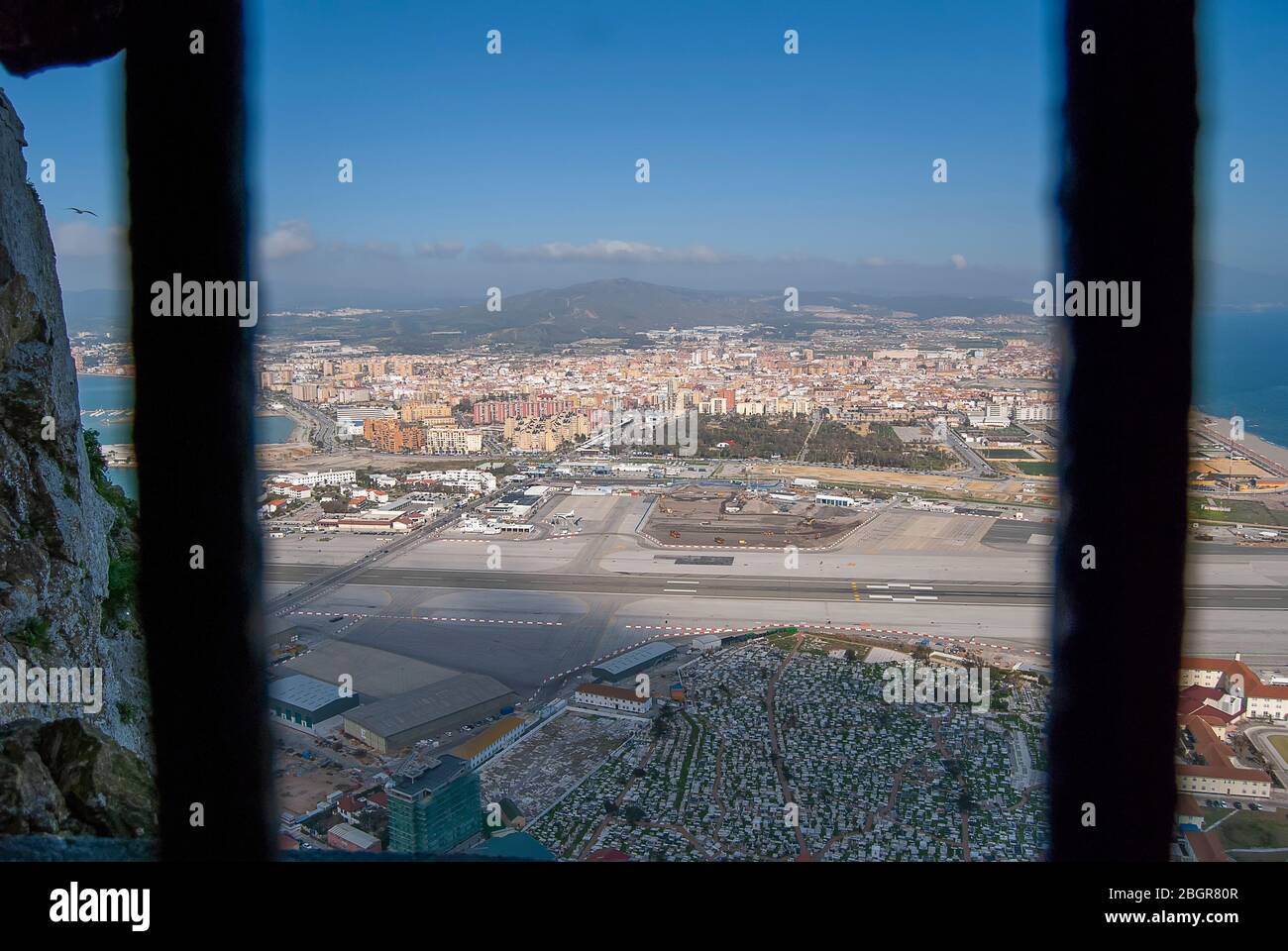 The runway of Gibraltar International Airport Stock Photo - Alamy