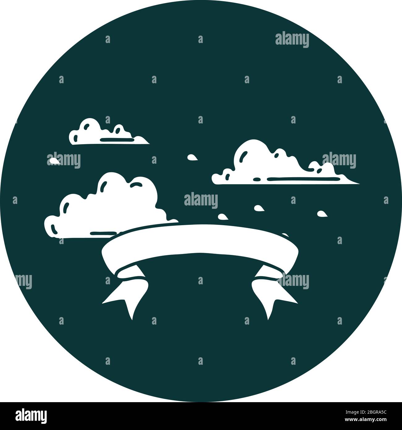 icon of a tattoo style floating clouds Stock Vector Image & Art - Alamy