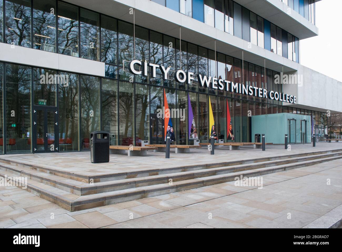 City of Westminster College, 25 Paddington Green, London W2 1NB by Schmidt Hammer Lassen Architects Stock Photo