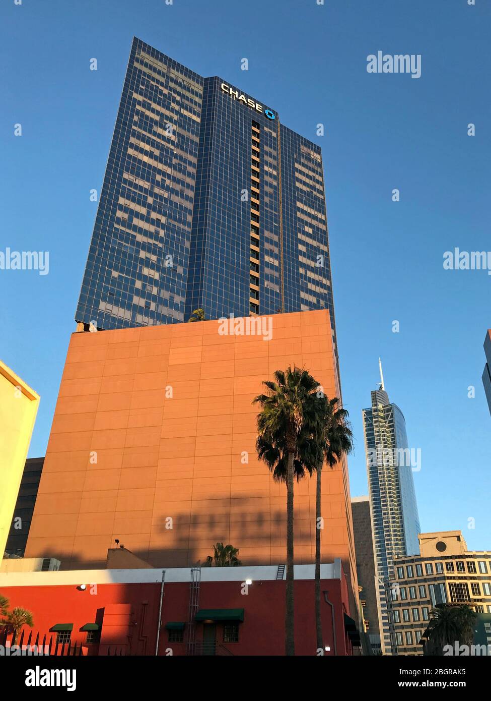 Chase Bank in downtown Los Angeles, CA Stock Photo