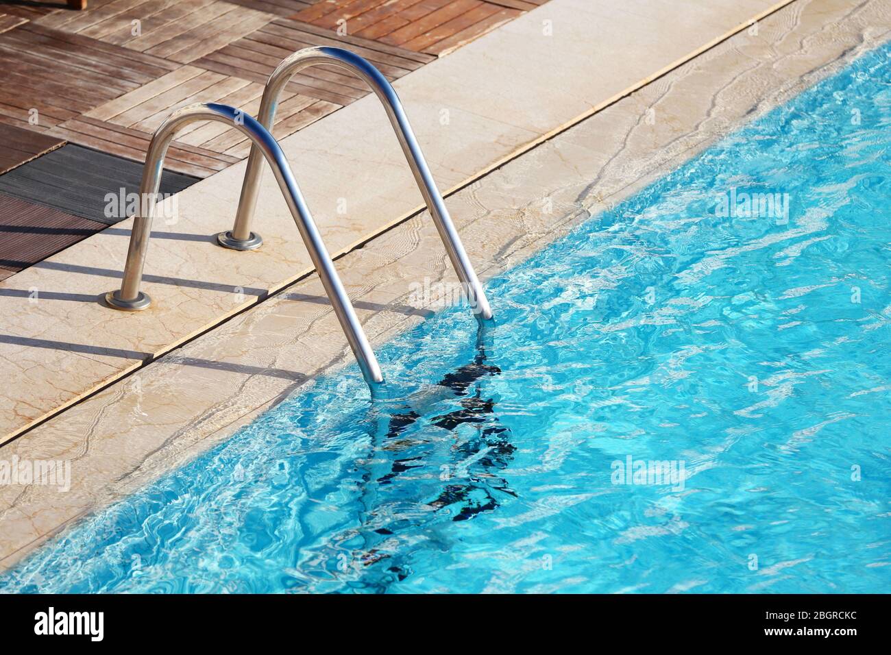 Hotel swimming pool Stock Photo