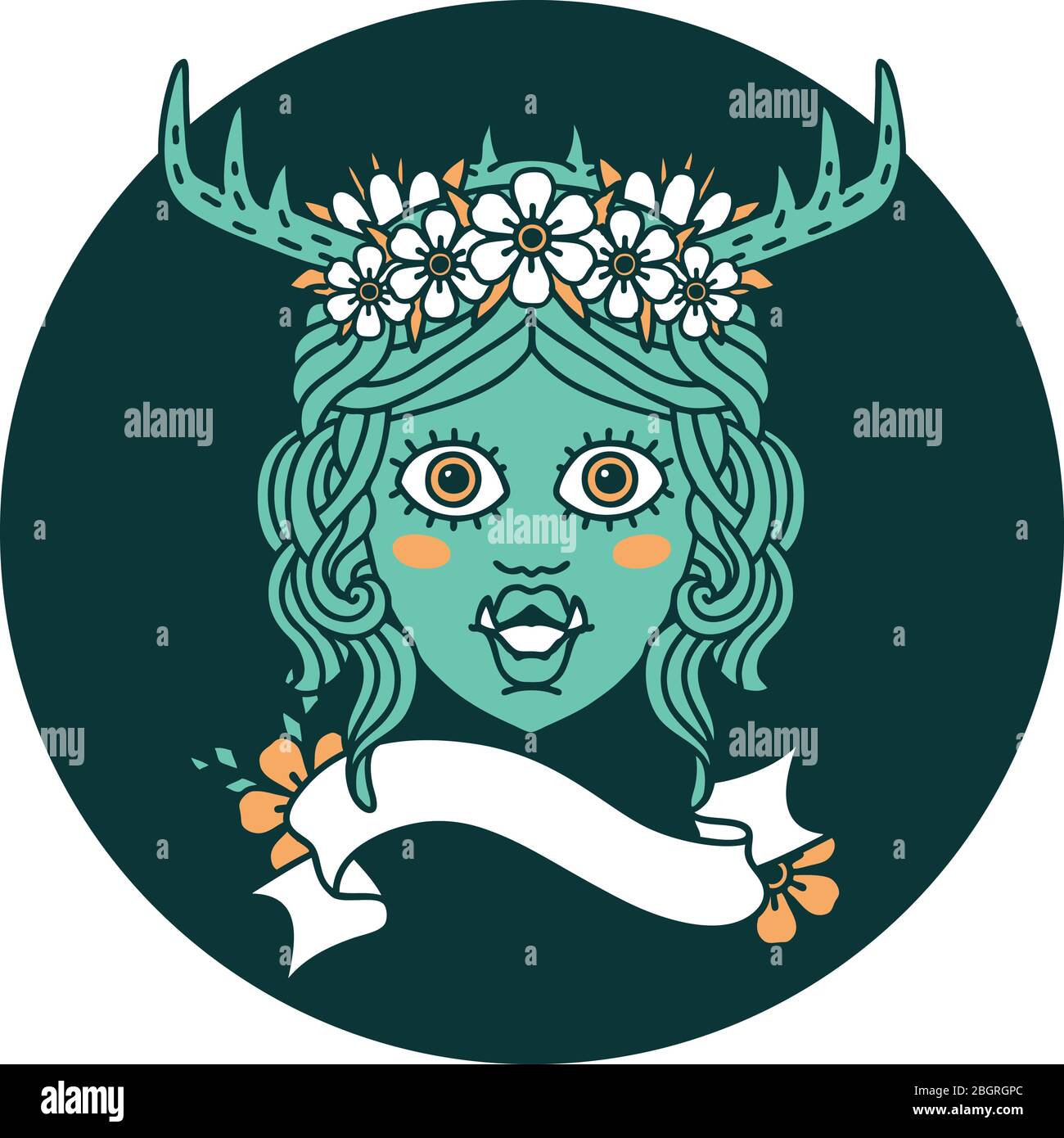 icon of orc druid character face Stock Vector Image & Art - Alamy