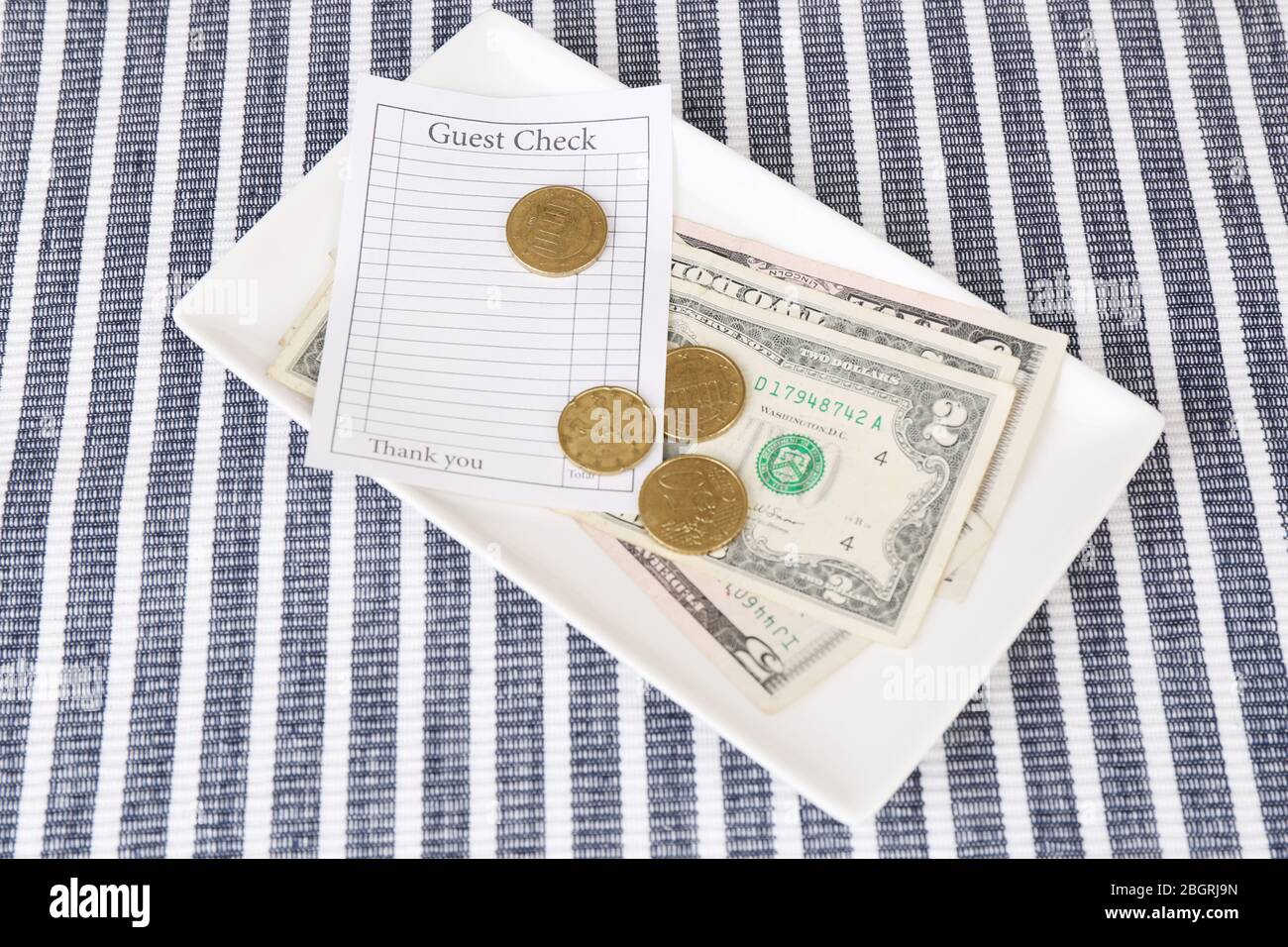 Guest check tray hires stock photography and images Alamy