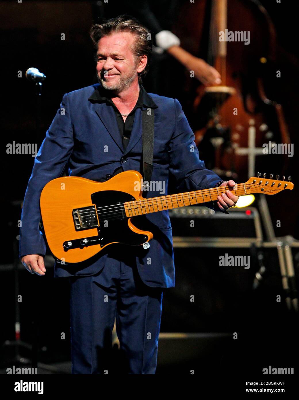 John Mellencamp performs at the Broward Center for the Performing Arts in Fort Lauderdale, Florida. Stock Photo