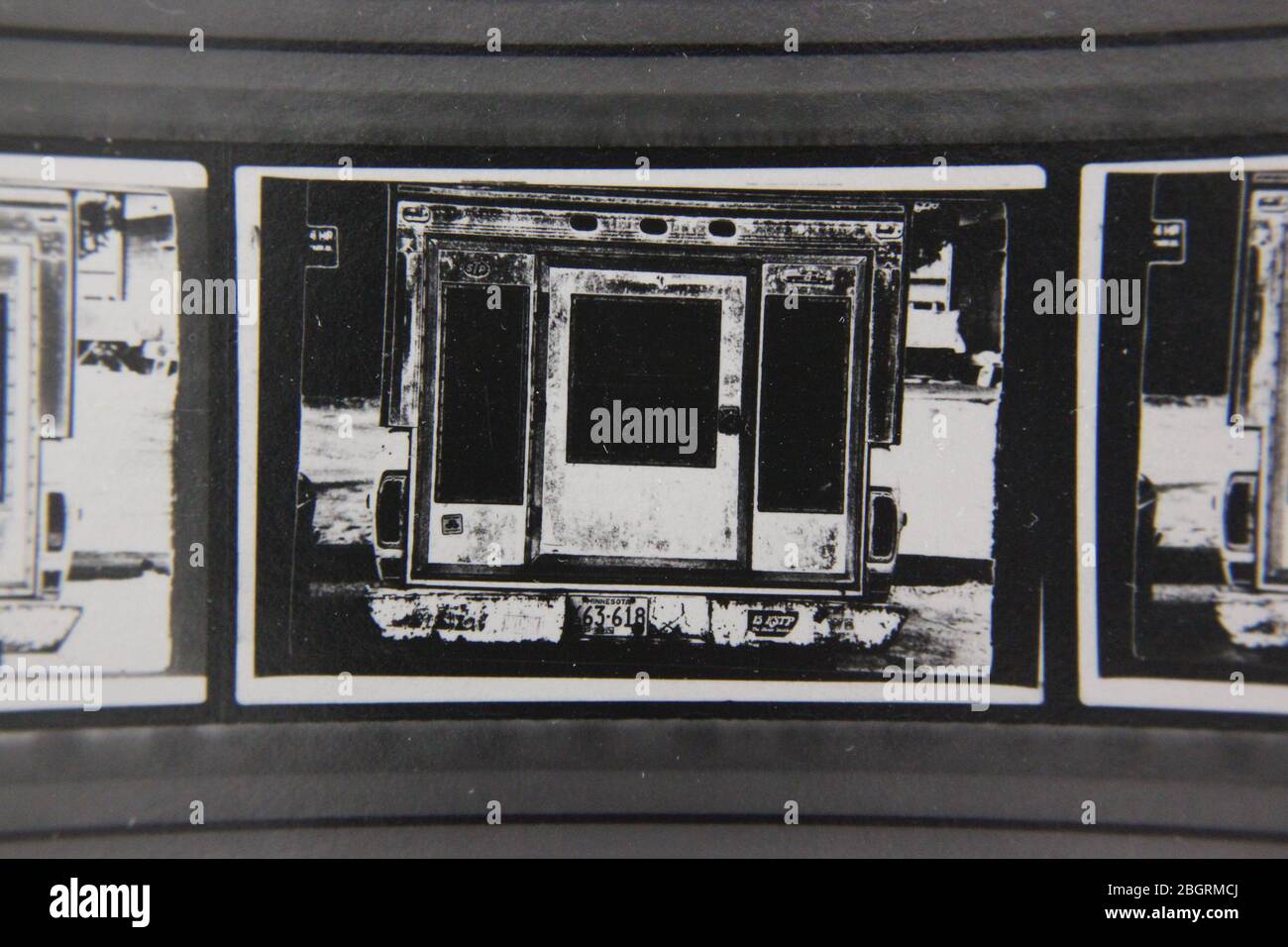 Fine 70s vintage extreme high contrast contact print photography of the ...