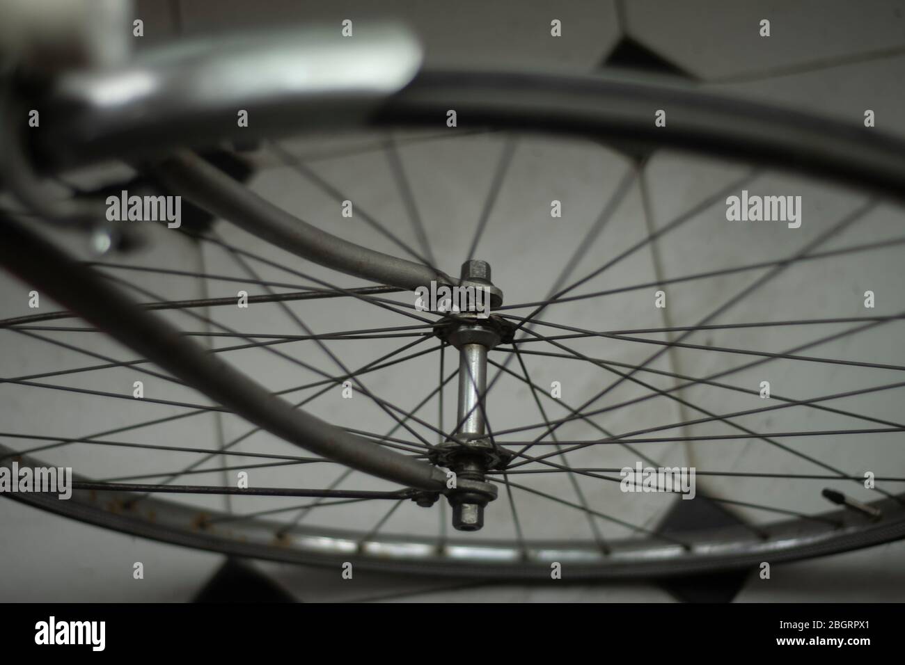 Madrid, Spain. 22th Apr 2020. The return of the use of the bicycle as a means of transport in Madrid. Credit: Alberto Sibaja Ramírez/Alamy Live News Stock Photo