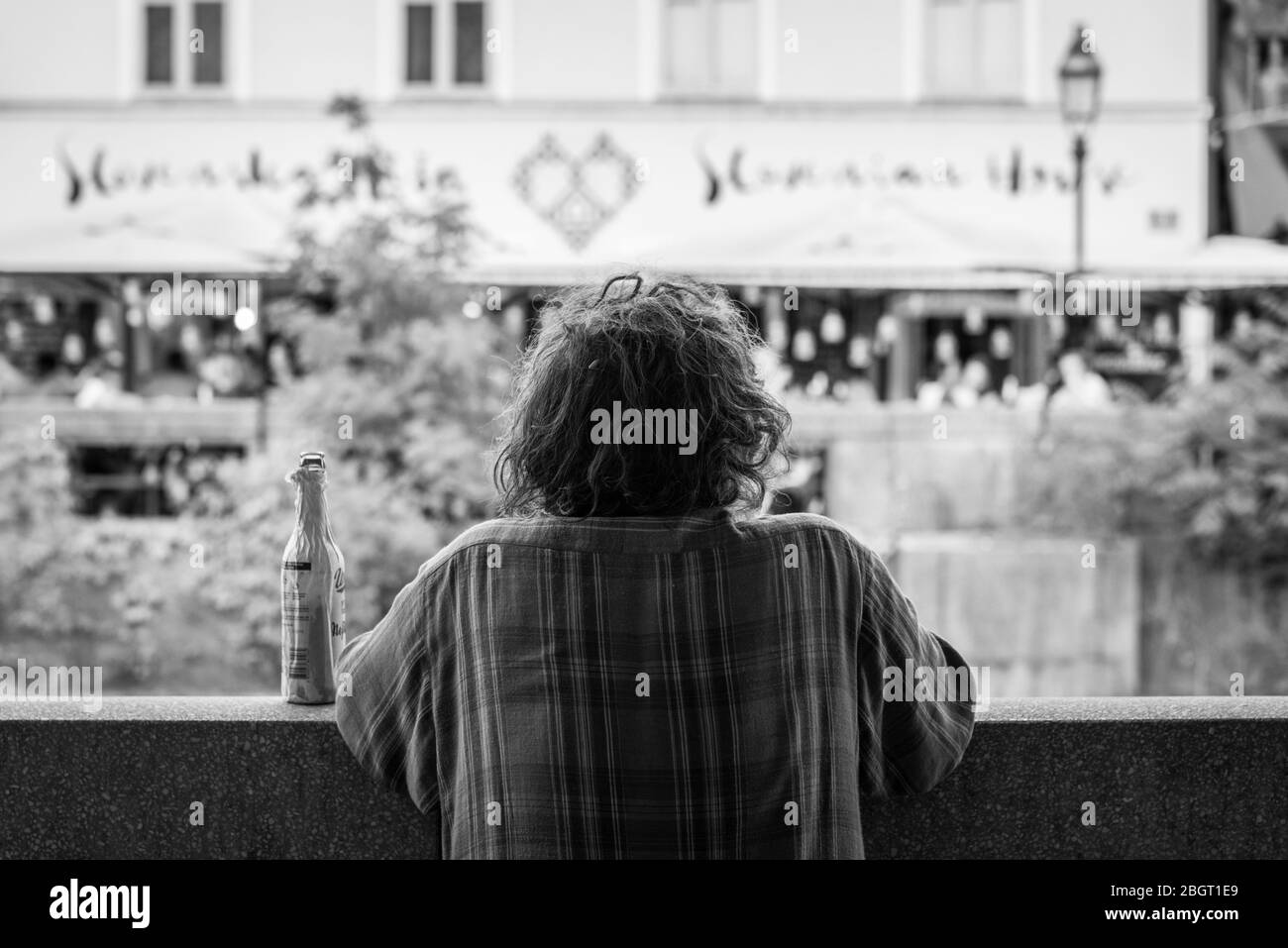 Ljublijana drinking Stock Photo