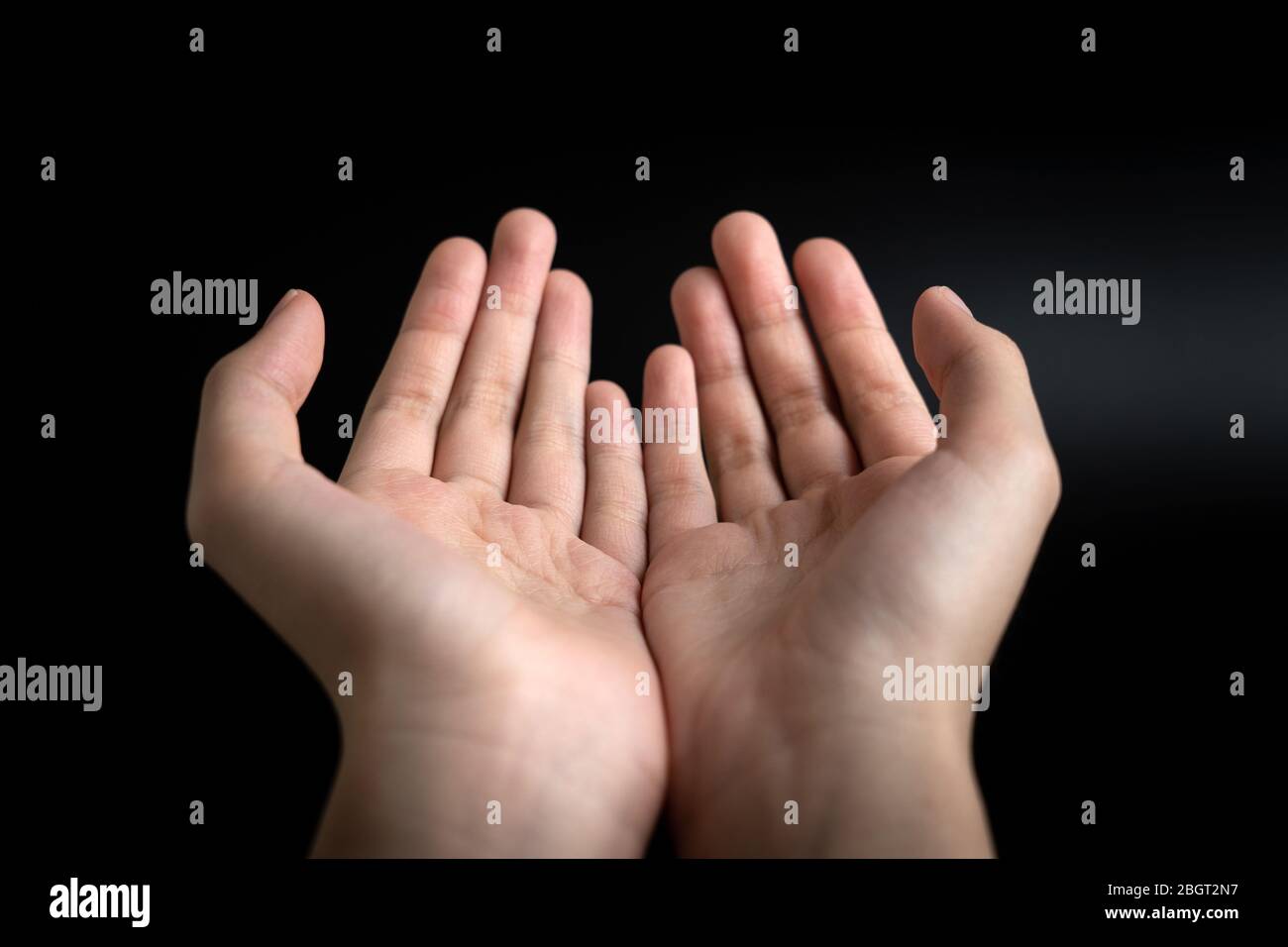 Cupped hands empty hi-res stock photography and images - Alamy
