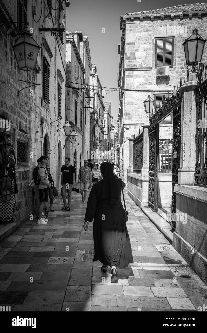 the streets of Dubrovnik Stock Photo