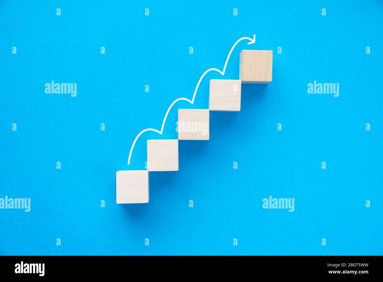 Bussiness growth success process Stock Photo