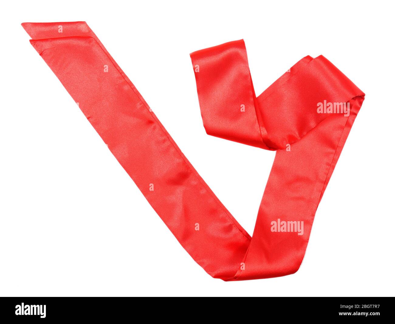 Red belt isolated on white Stock Photo Alamy