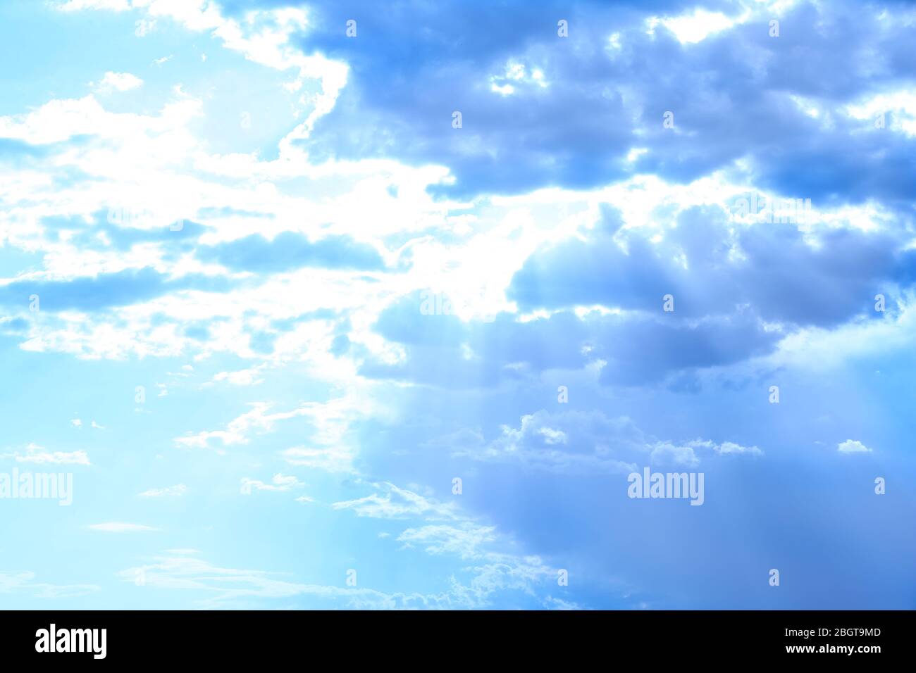 Blue sky background with clouds Stock Photo - Alamy