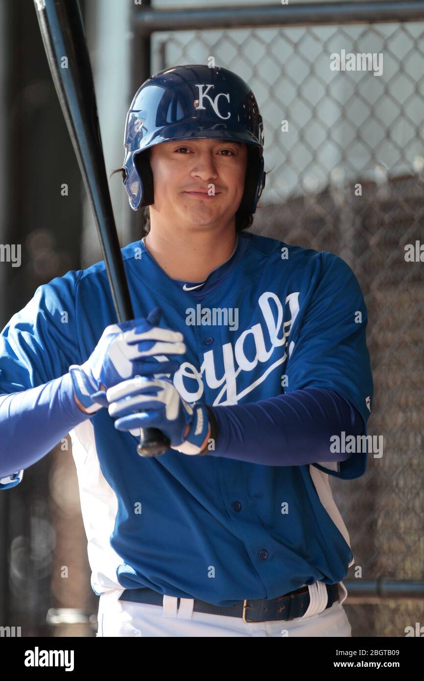 Luis Alonso Mendoza or Luis Mendoza pitcher during spring training for the  Royals of Kasas City at the surprise baseball complex. Major League Basebal  Stock Photo - Alamy