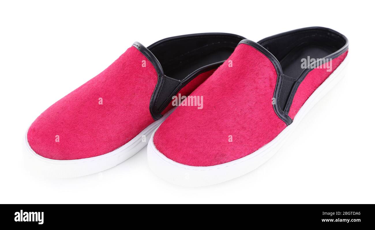 bright pink loafers