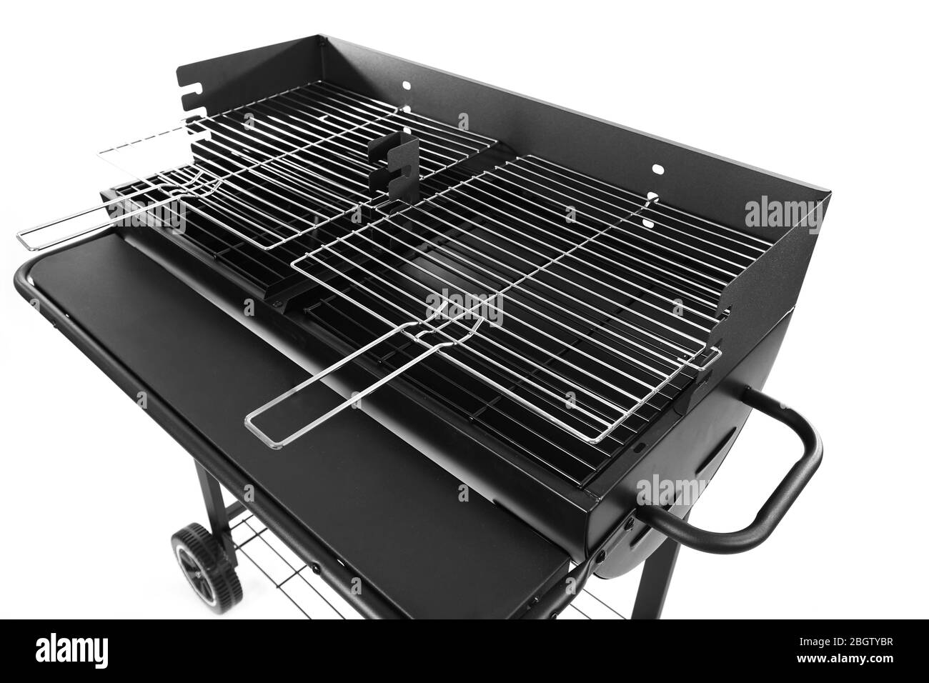 Barbecue grill isolated on white Stock Photo