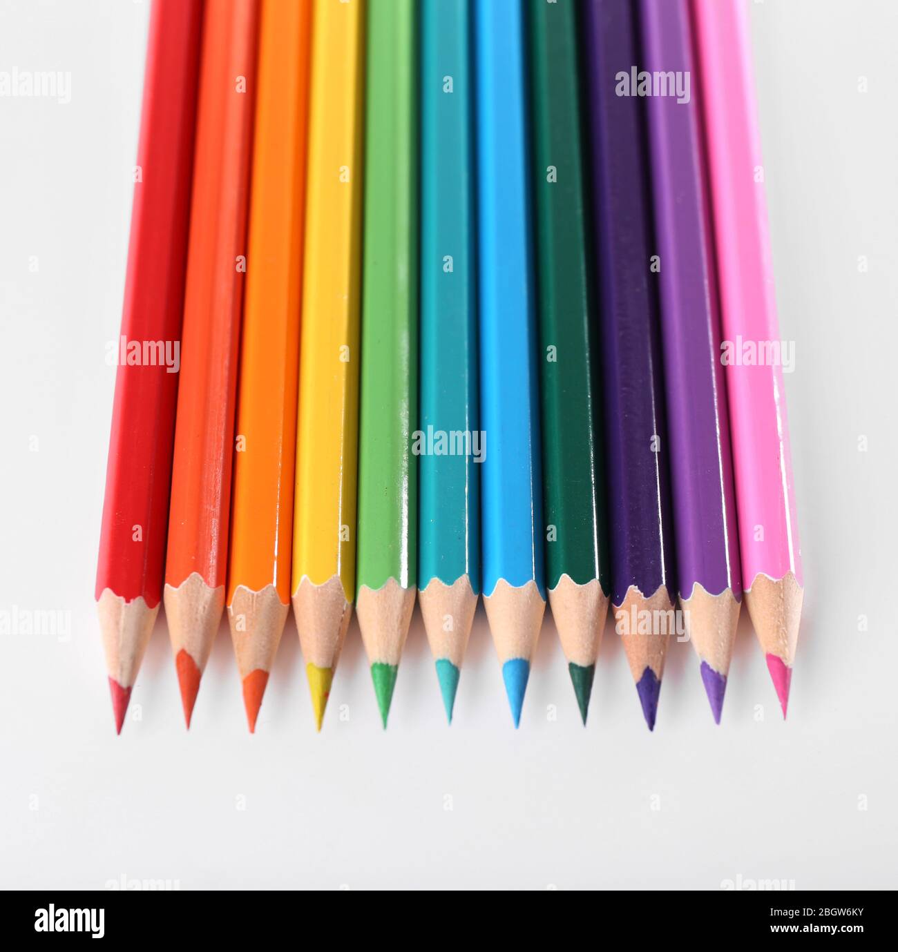 Color pencils isolated on white Stock Photo - Alamy