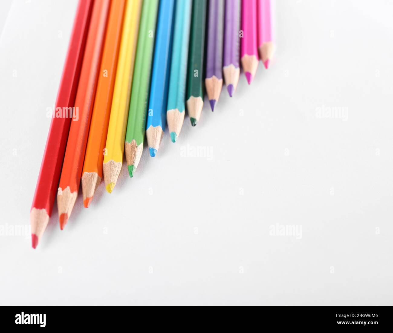 Color pencils isolated on white Stock Photo - Alamy