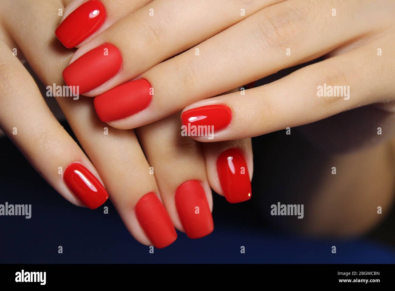 Beautiful Valentine's Day Nails 2021 : Nude ombre and Red Nails