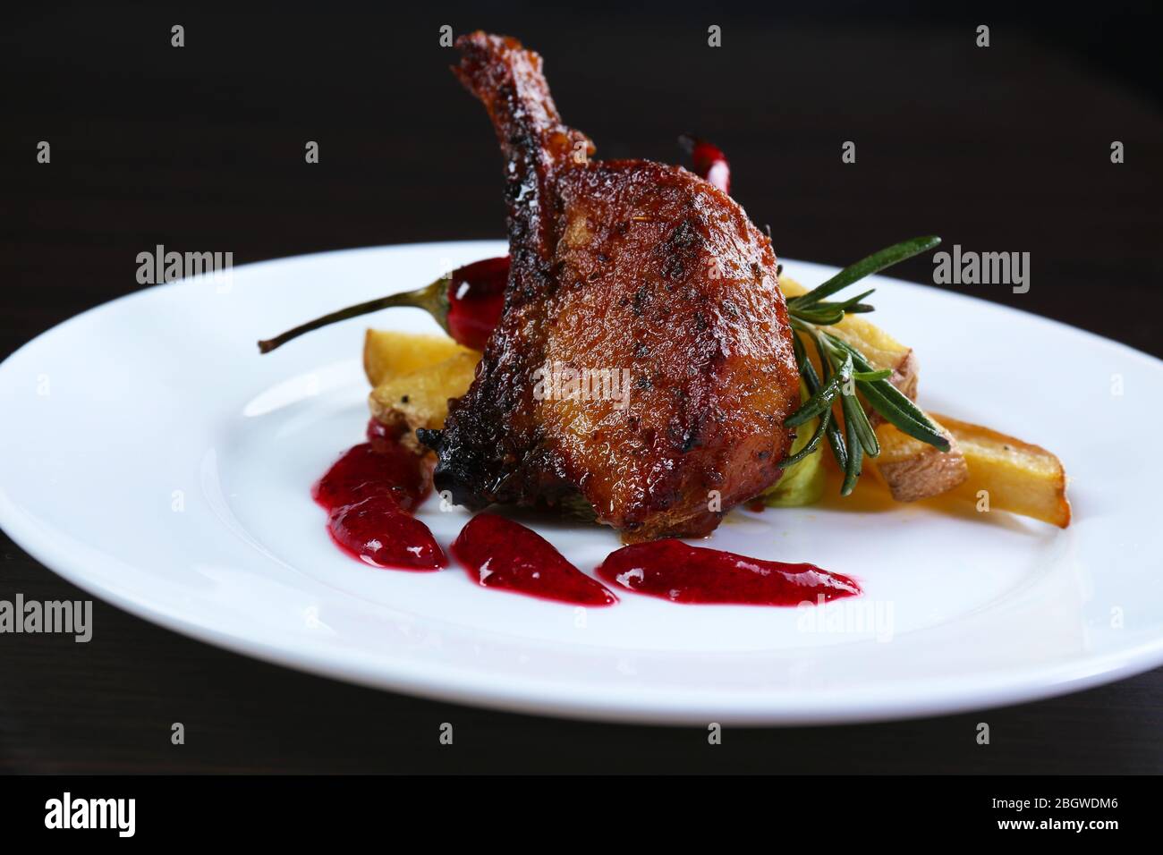 Roasted lamb chops Stock Photo - Alamy