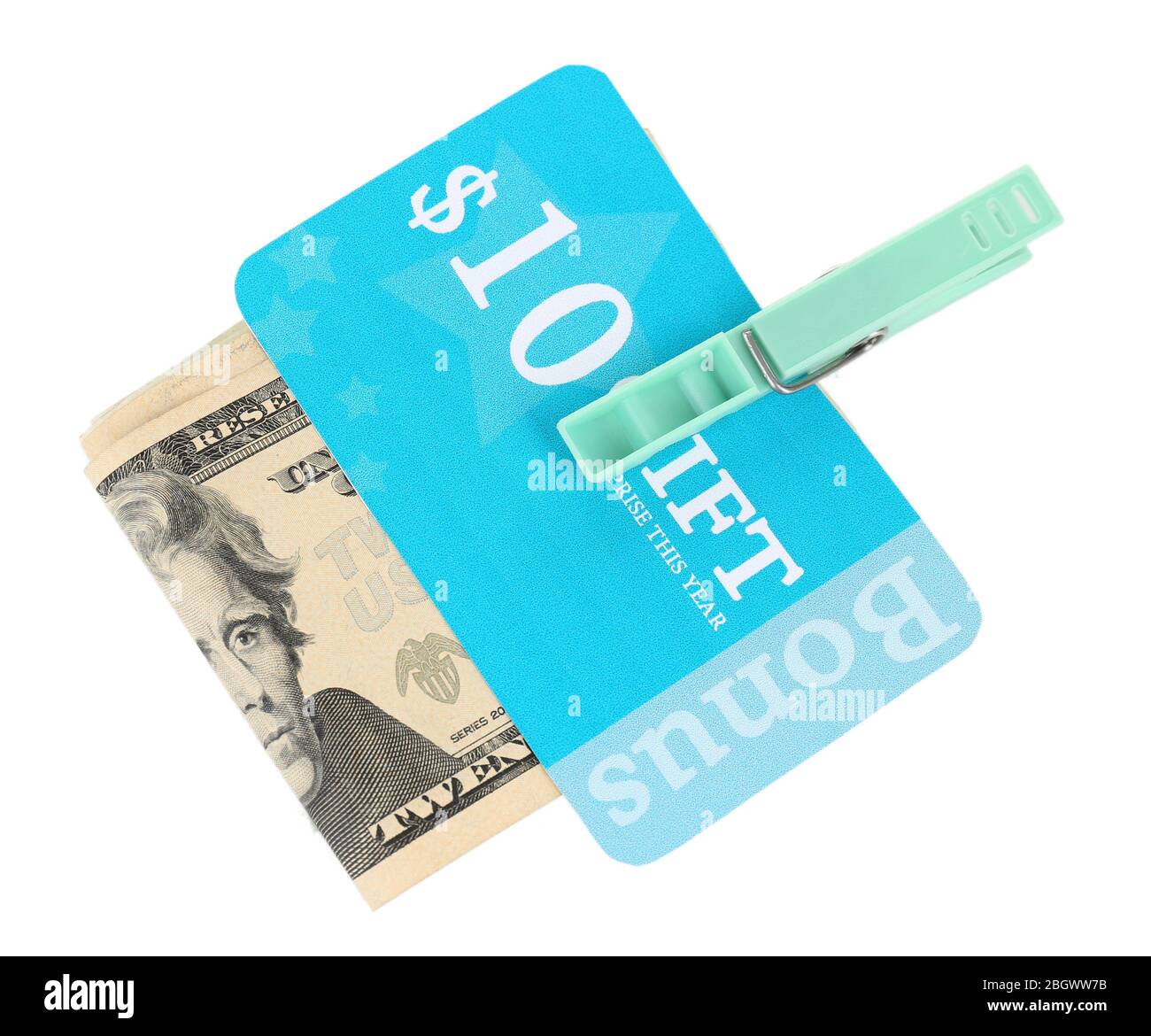 Set of cut coupons for shopping to save money, isolated on white Stock