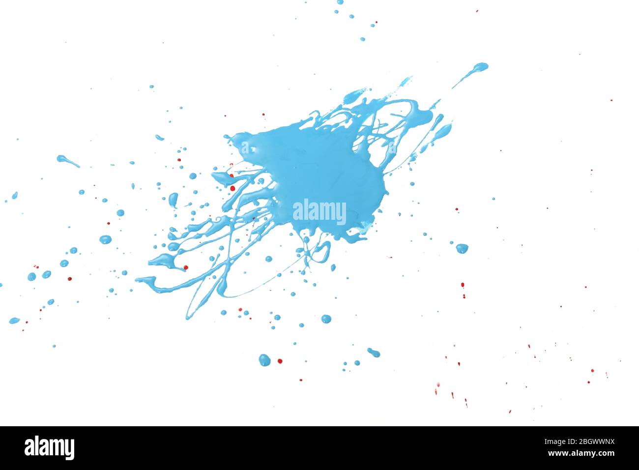 Splash of blue paint isolated on white Stock Photo - Alamy