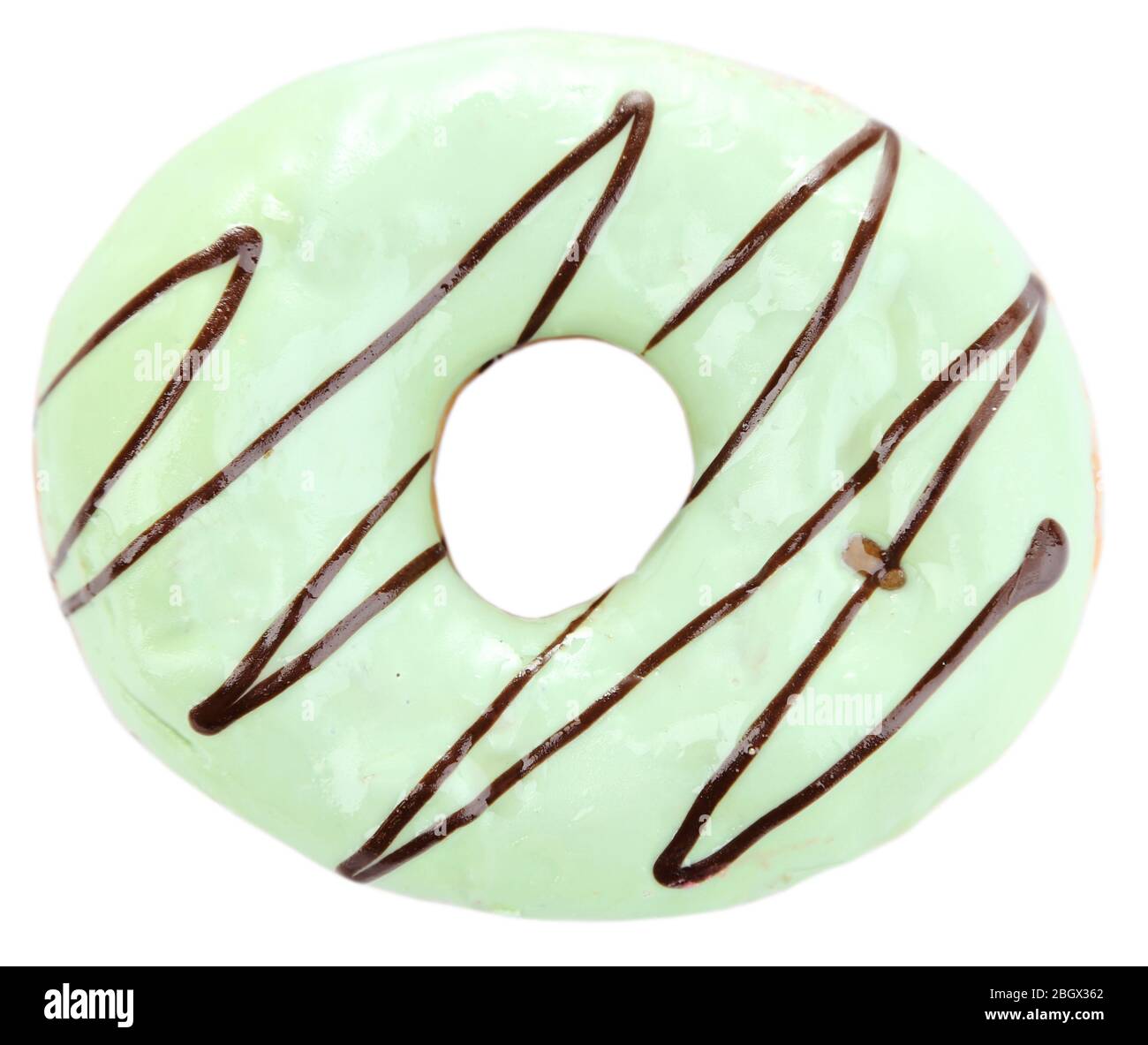 Delicious donut with color glaze isolated on white Stock Photo - Alamy