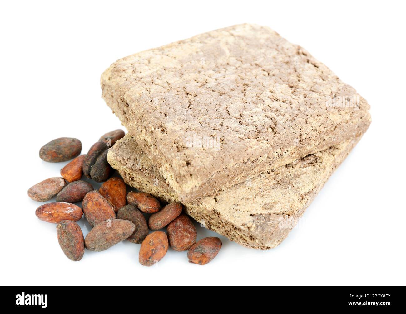 Sunflower halva with cocoa isolated on white background Stock Photo Alamy