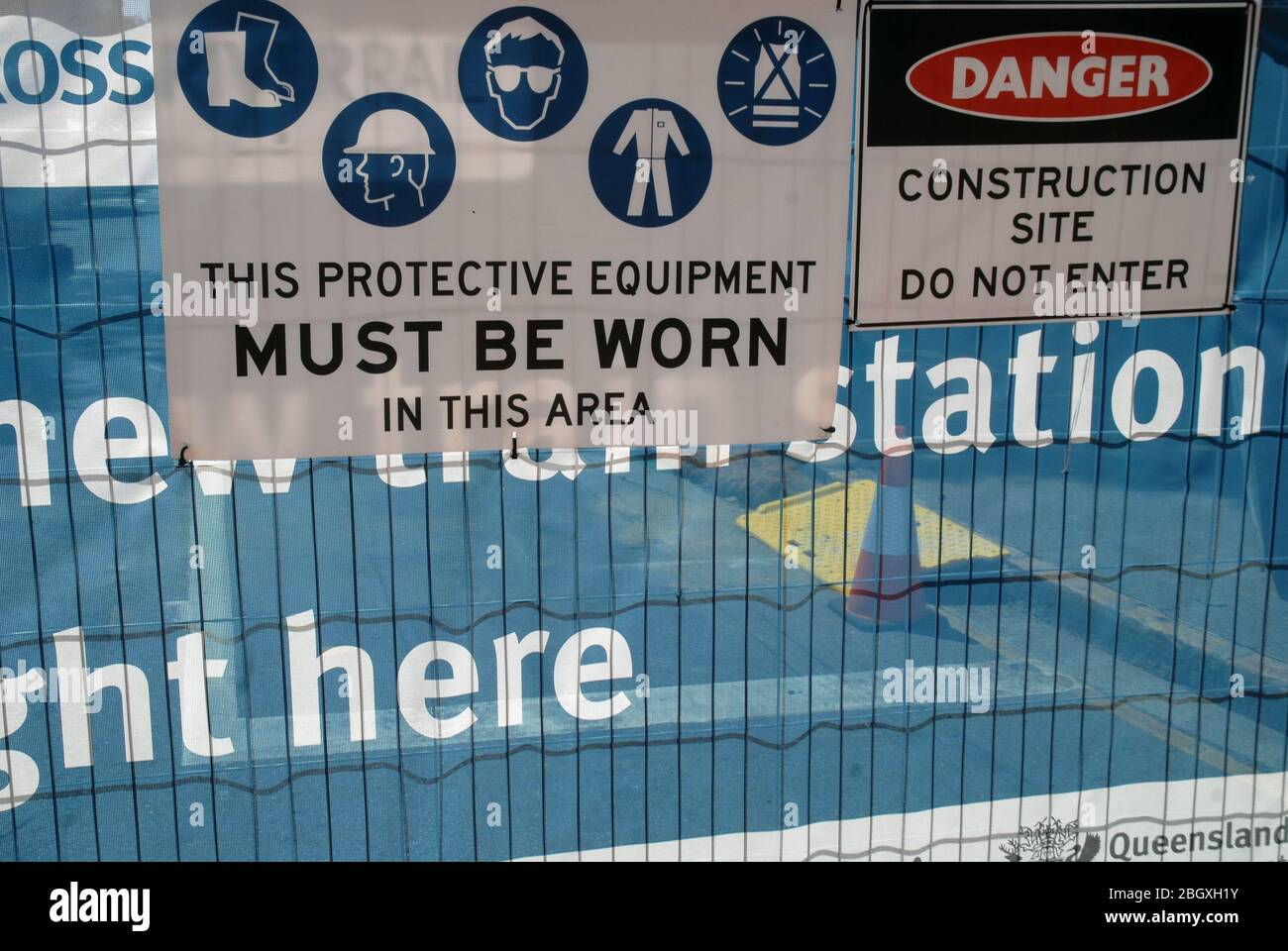This Protective Equipment Must Be Worn In This Area Sign, Brisbane