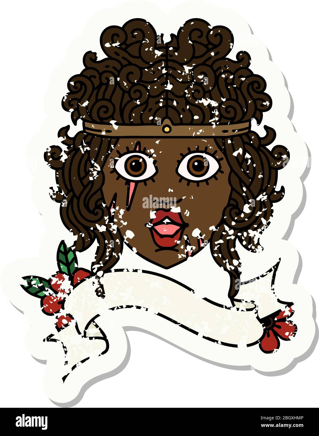 Retro Tattoo Style human barbarian character Stock Vector Image & Art