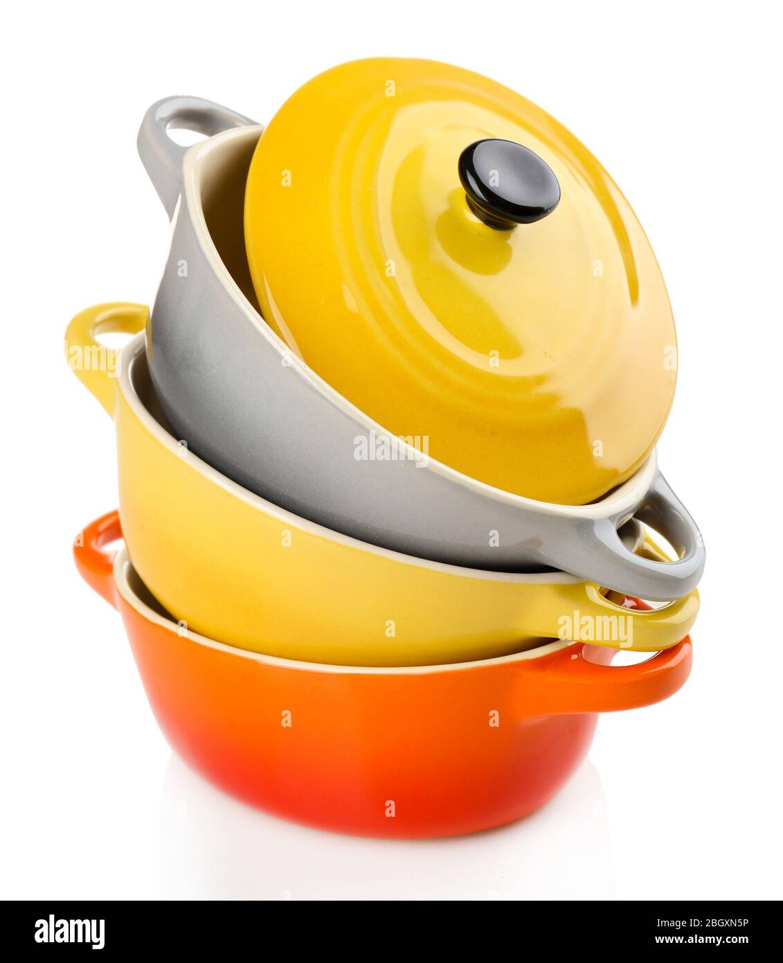 Ceramic pot. soup tureen isolated on white Stock Photo Alamy