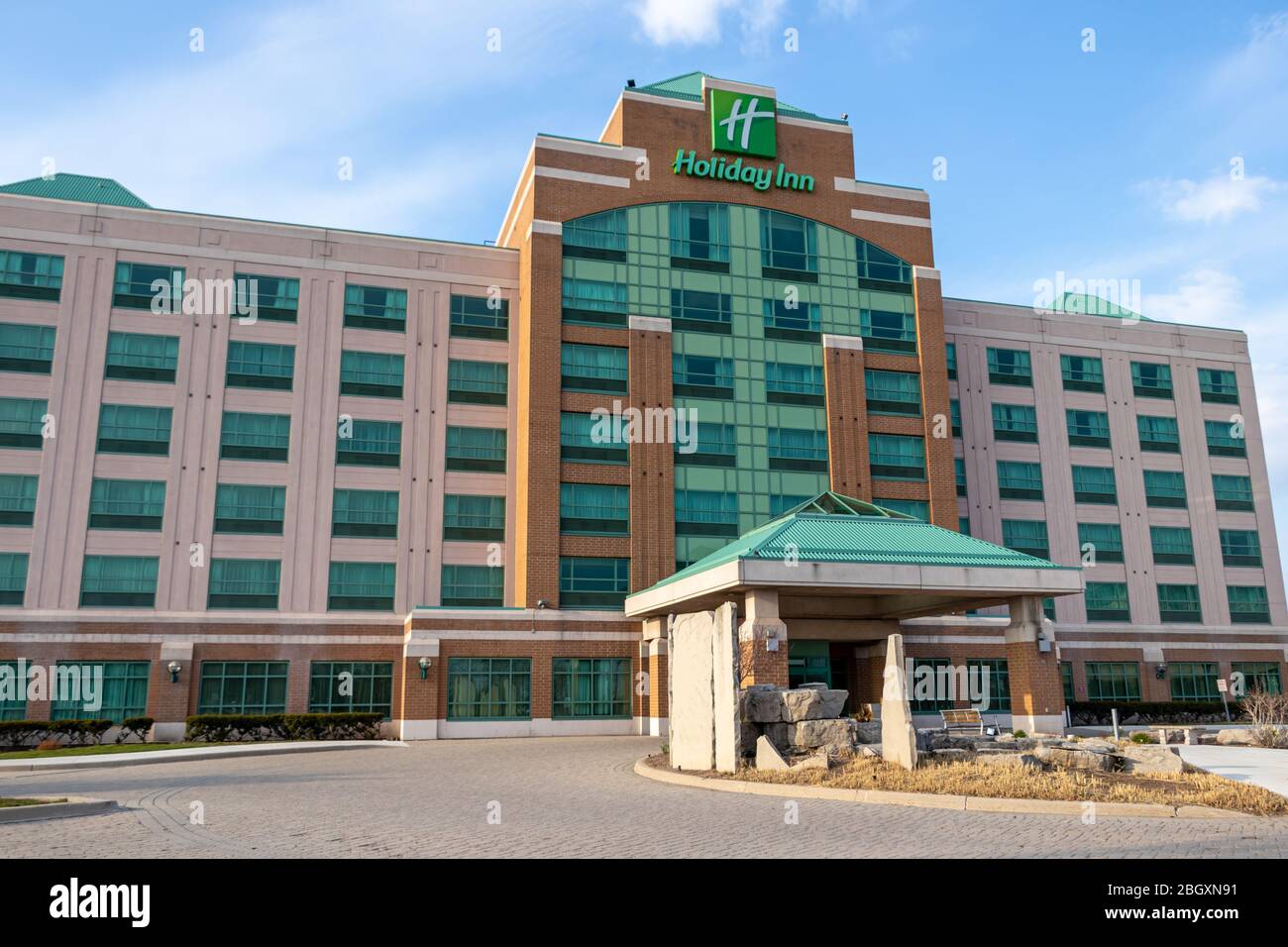 Holiday Inn hotel seen closed and empty during the global pandemic