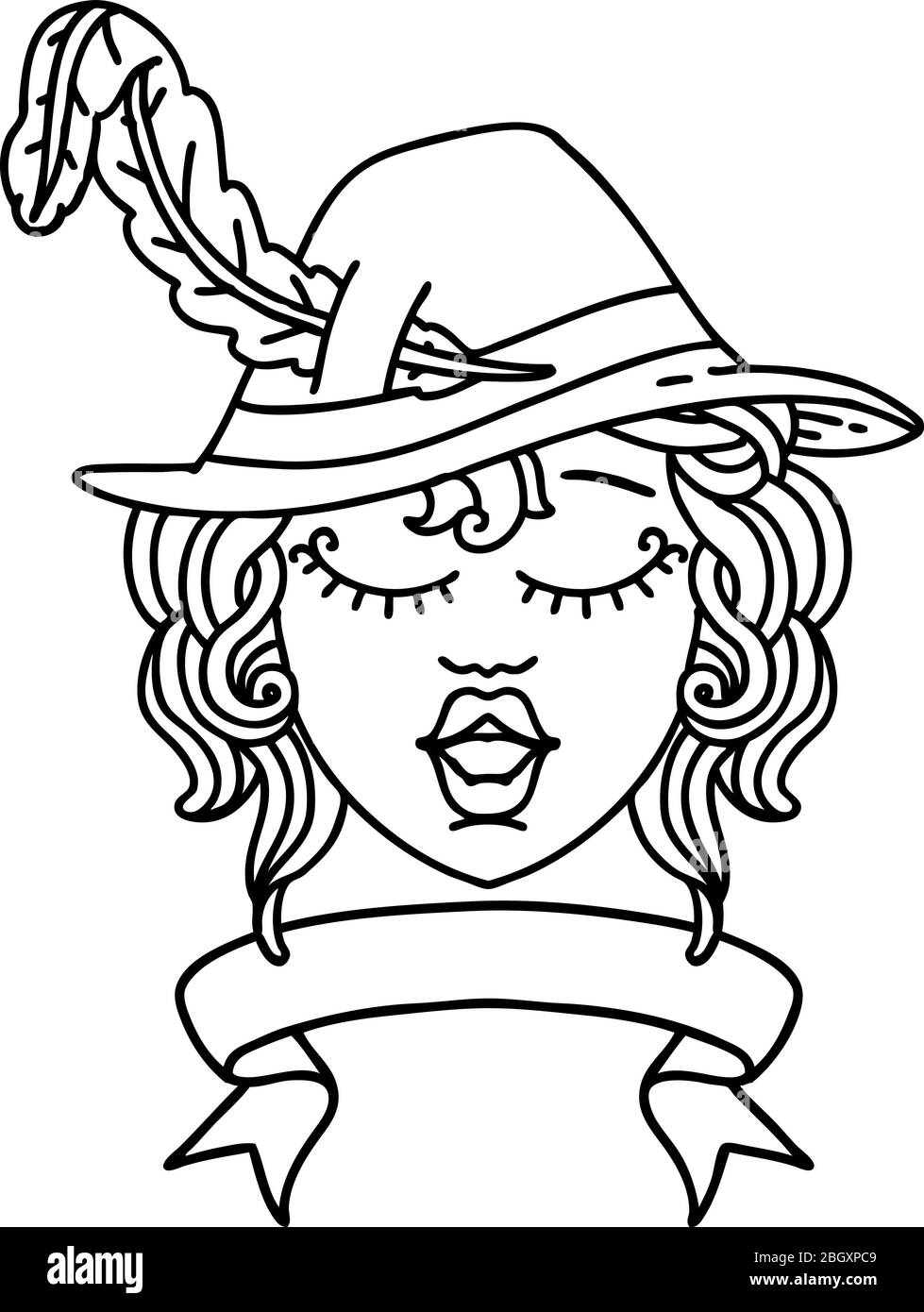 singing mouth coloring page