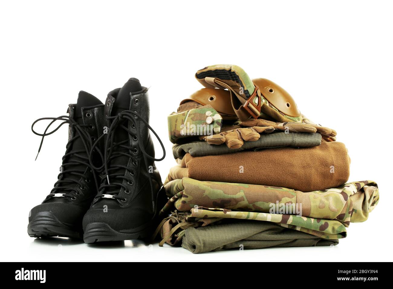 Army uniform, isolated on white Stock Photo - Alamy