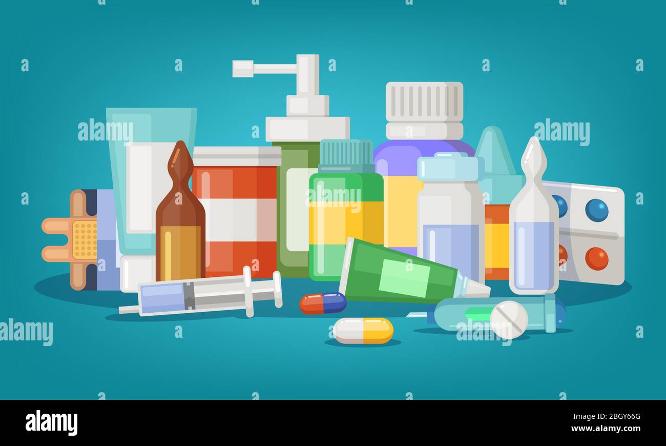 Pharmaceutical vector illustration of medical bottles and pills. Medical cure and cartoon medicament and vitamin Stock Vector Image & Art - Alamy Pharmaceutical vector illustration of medical bottles and pills. Medical cure and cartoon medicament and vitamin Stock Vector Image & Art - Alamy