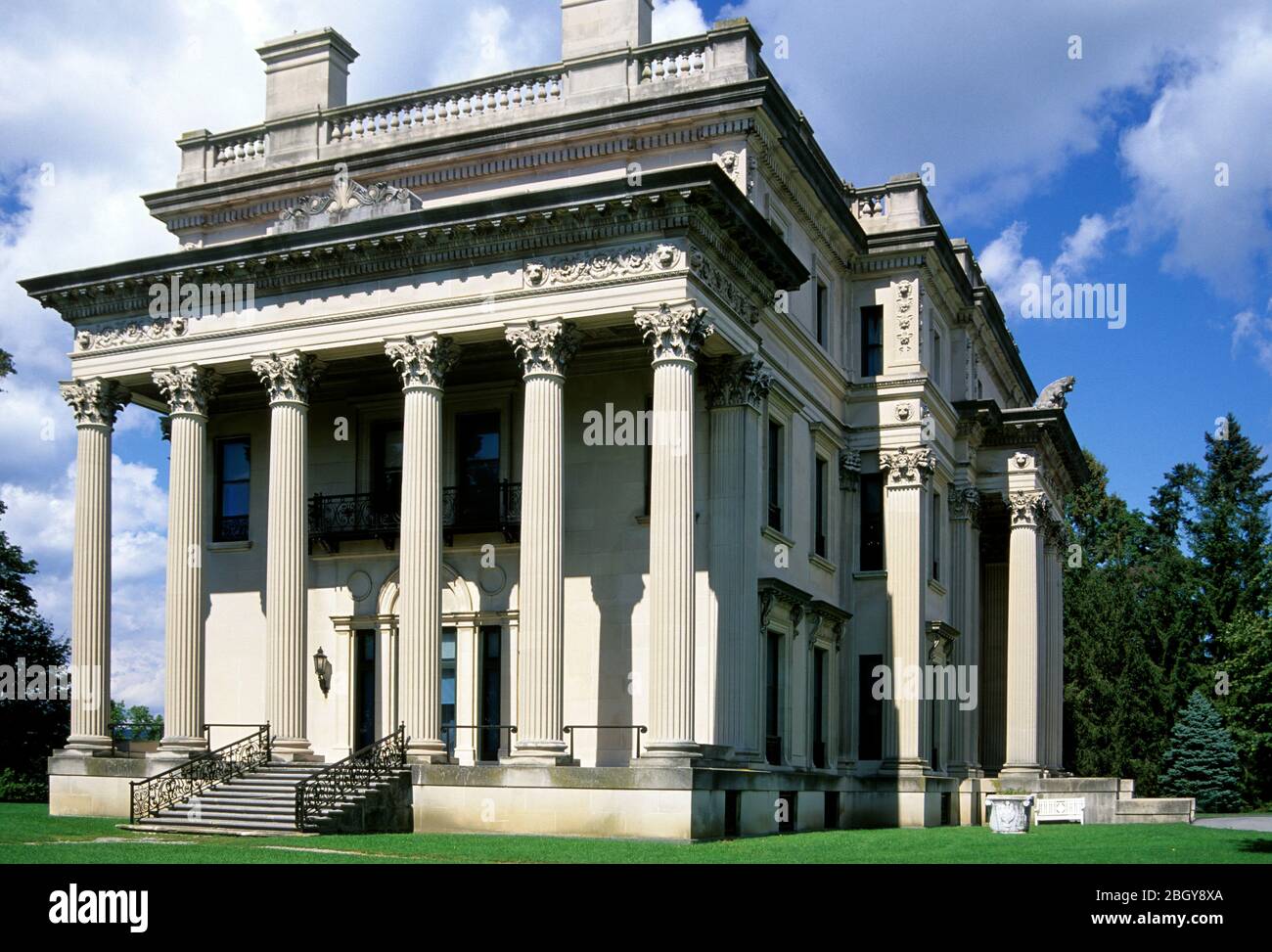Vanderbilt Mansion, Vanderbilt Mansion National Historic Site, New York Stock Photo