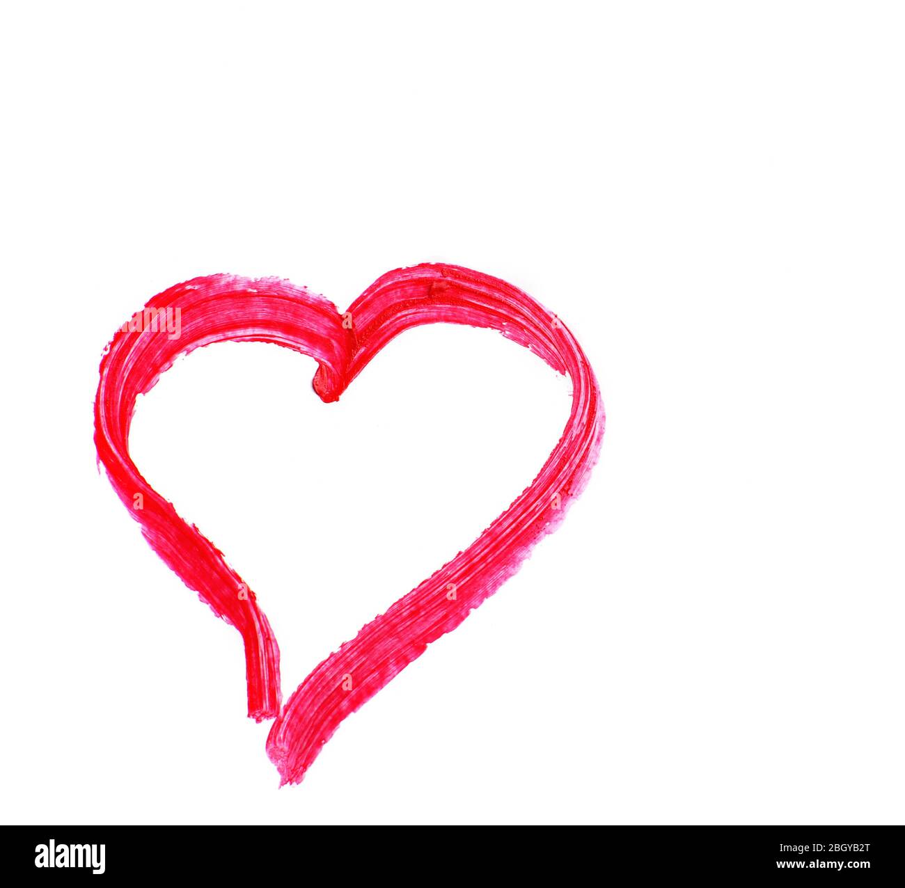 Drawing heart isolated on white Stock Photo - Alamy